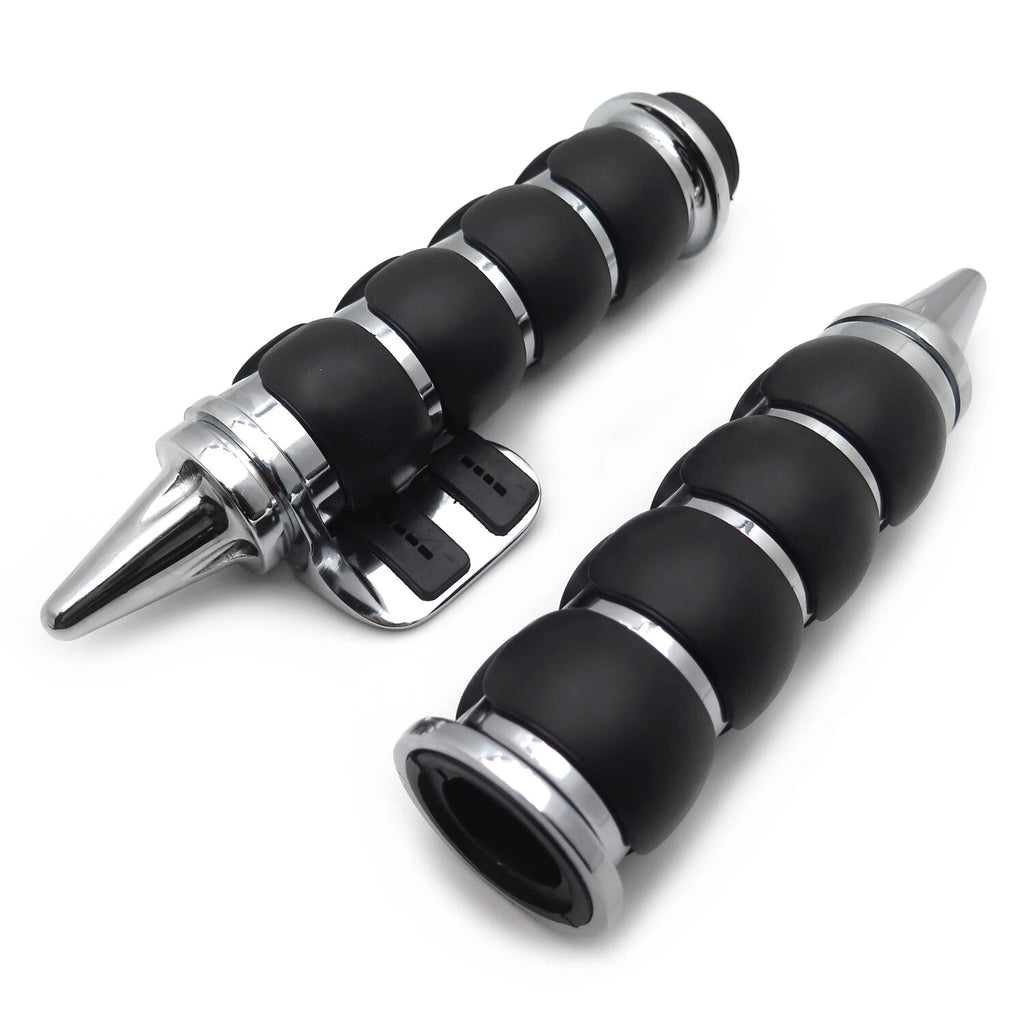 1" Handle Bar Hand Grips 25mm Throttle Boss for Harley Touring Sportster (X)