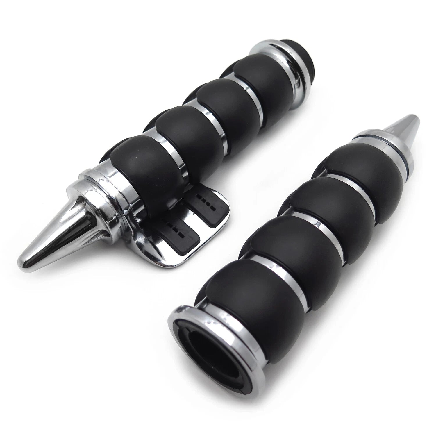1" Handle Bar Hand Grips 25mm Throttle Boss for Harley Touring Sportster (X)