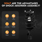 Set of 2 Quick Complete Struts Shocks Springs for Hyundai Elantra (2007-2010)