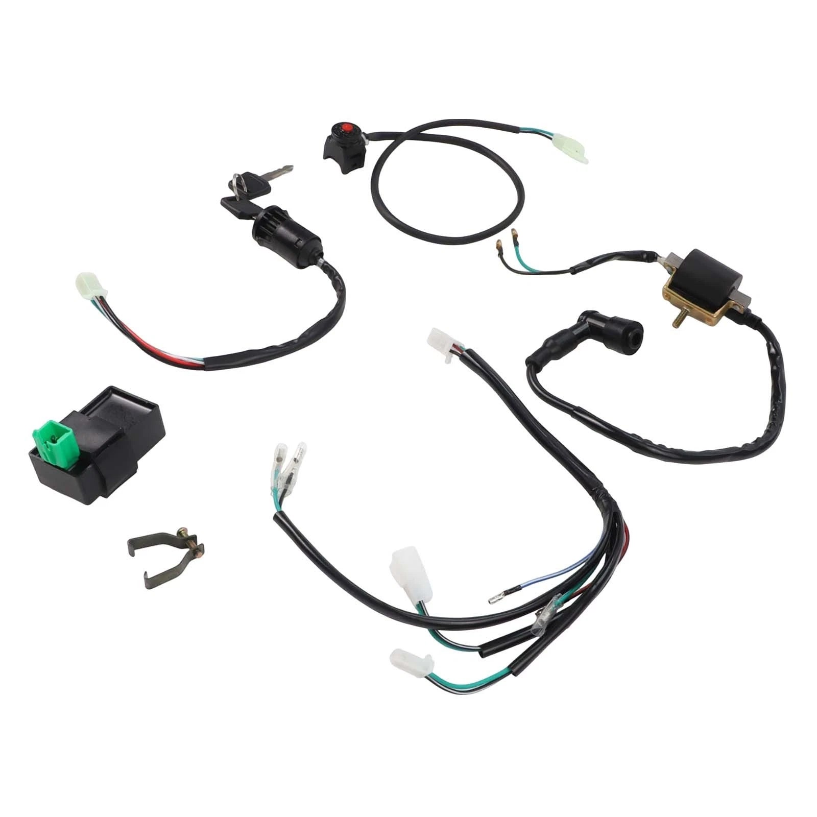 Repair Kit for CDI Ignition Coil Wiring Harness 50cc 70cc 90cc 125cc (N/A)