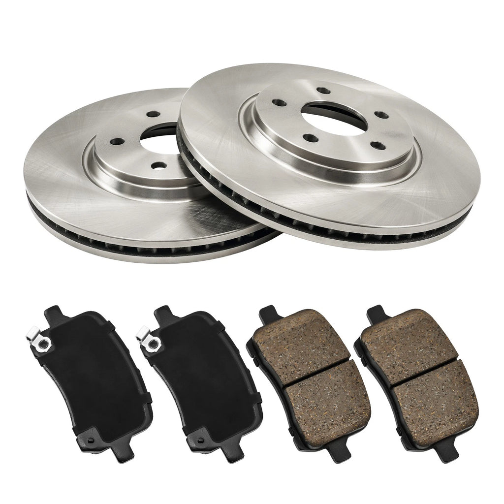 Front Vented Brake Rotor and Pads Kit for Pontiac G6 (2005–2010)