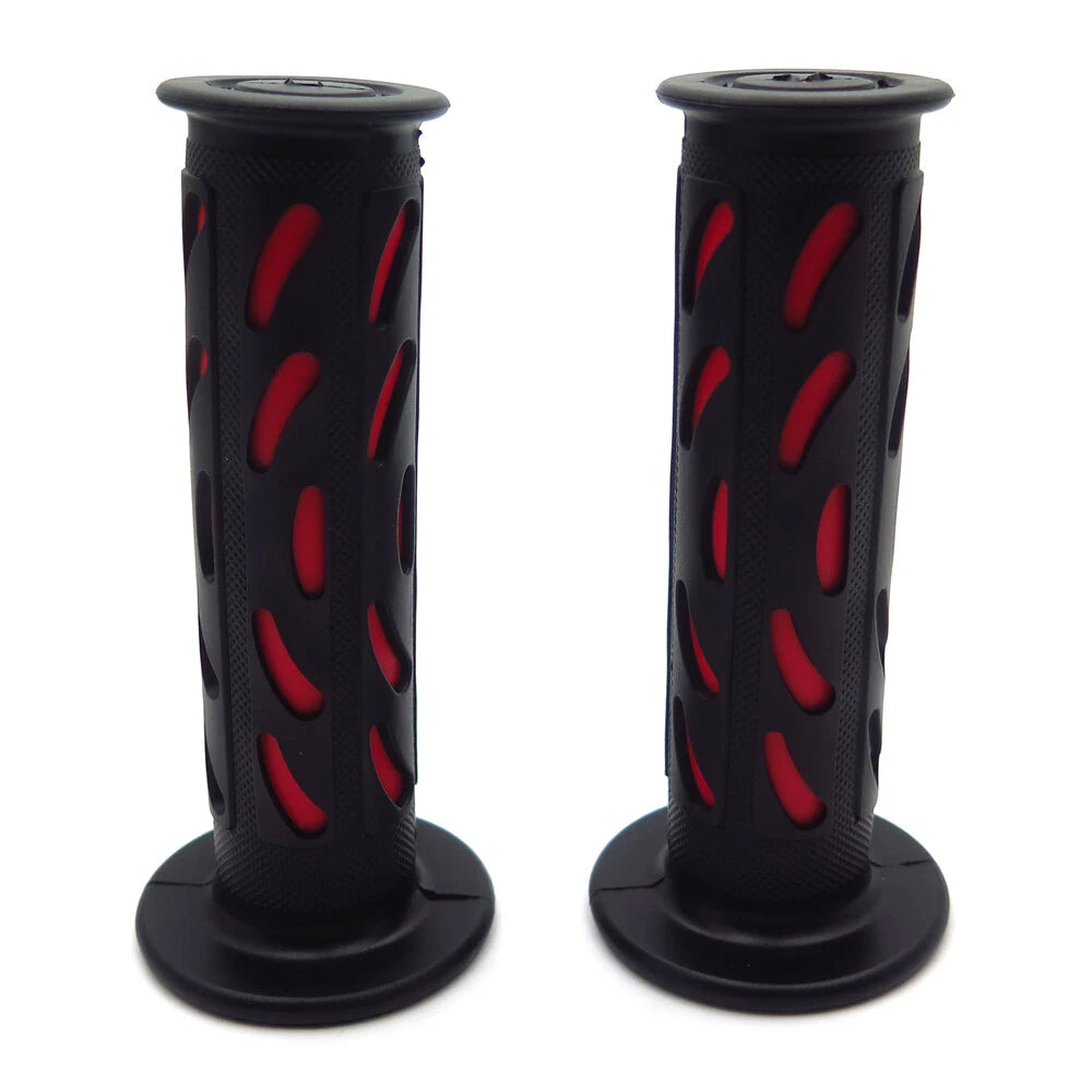 22mm 25mm Bean Engraved Red Gel Hand Grips for Honda CBR 600