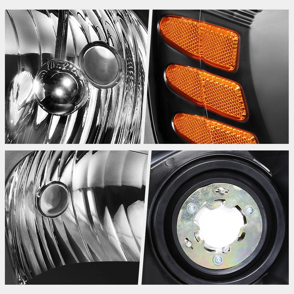 OE Style Black Housing Amber Corner Headlight for Pontiac Grand Prix (2004–2008)