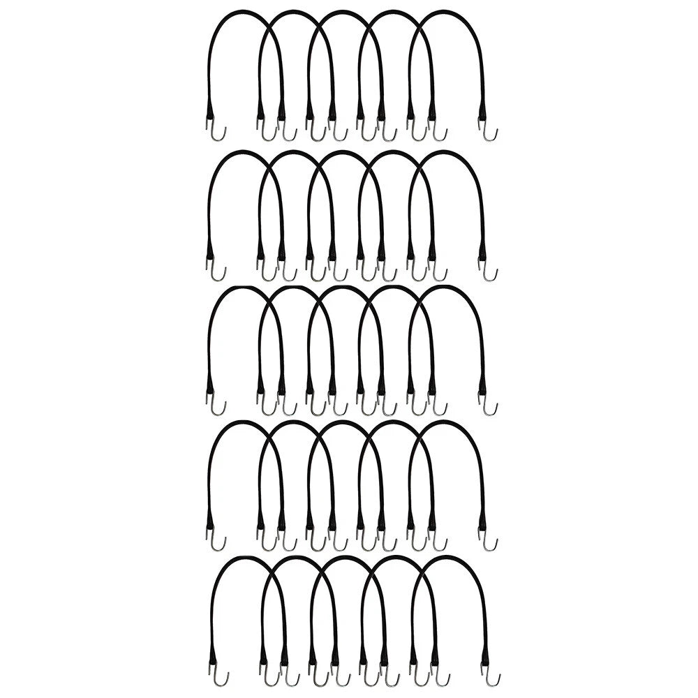25 Pack 21" Natural Rubber Bungee Strap for Truck & Trailer Tie Down