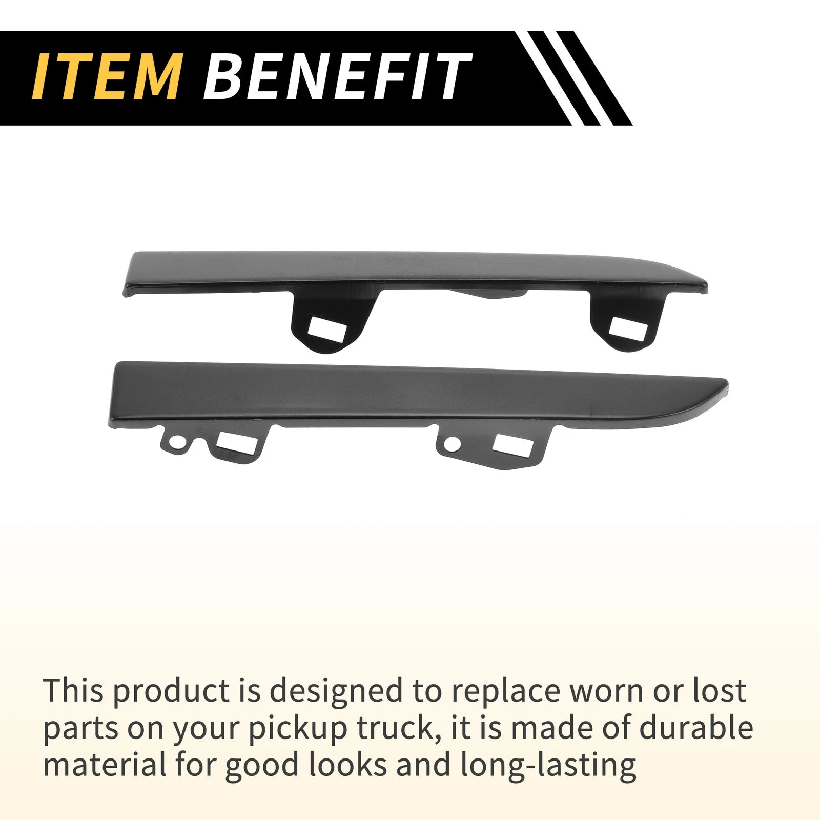 Pair Front Bumper Grille Headlight Filler for Toyota Tacoma (2001–2004) No. 5251335060