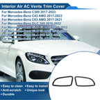 Set of 2 Air Condition Outlet Vent Trim Cover Frame for Mercedes-Benz C300 