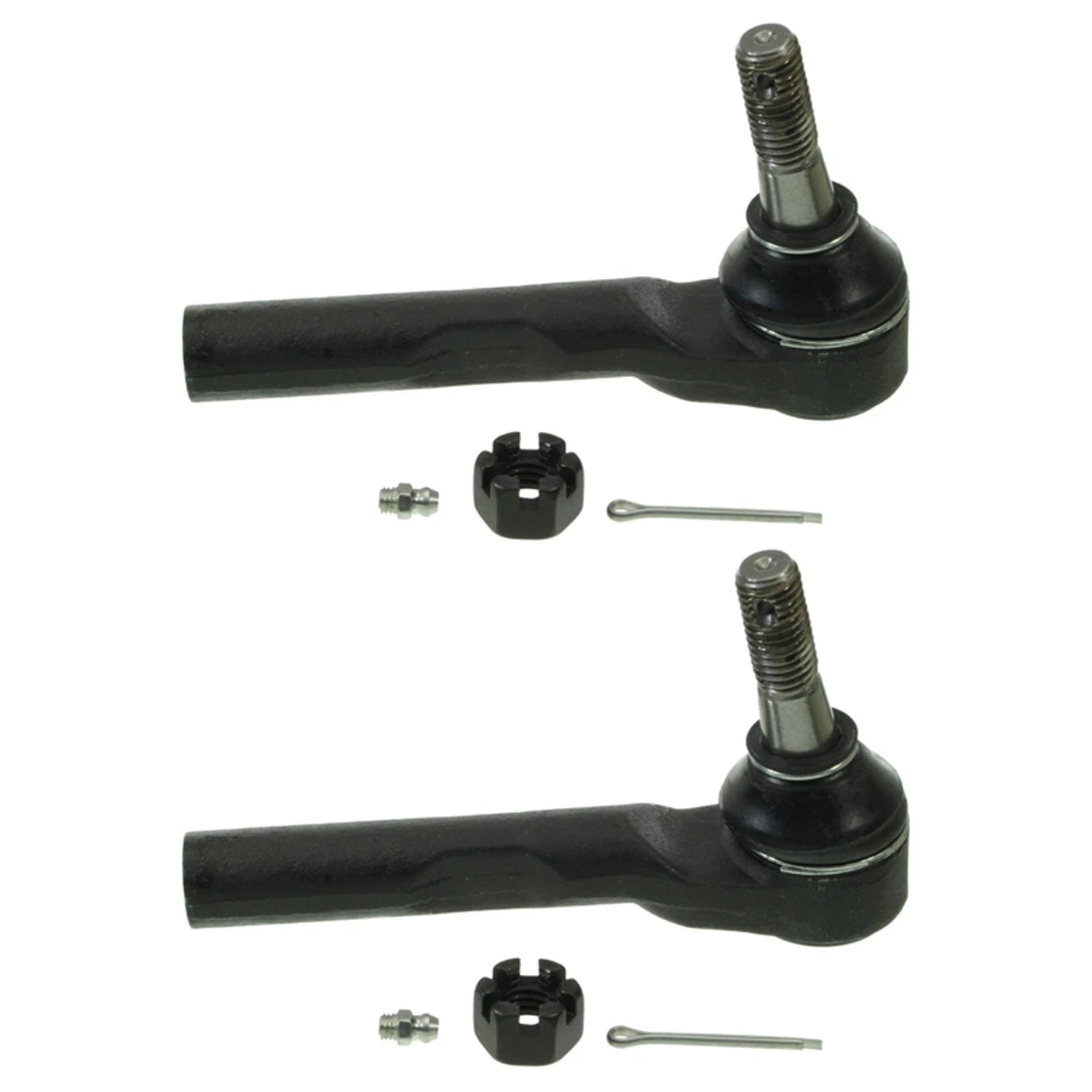 Set of 2 Front Outer Steering Tie Rod Ends for Express 1500, Savana 2500