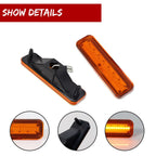 Set of 4 Amber LED Side Marker Lights for El Camino & Caballero (1978–1987)