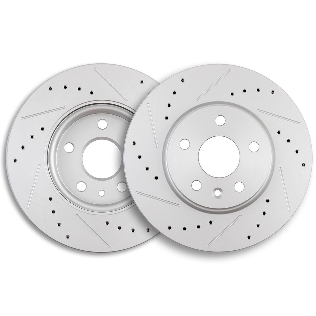 Set of 4 Brake Rotors + 8 Ceramic Pads for Chevy Sonic (2012–2018)