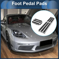 Foot Accelerator Pedal Covers for Porsche 718/911 (2016-2023) - Silver Tone