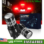Set of 2 Red LED Brake Stop Tail Bulbs for Make Model