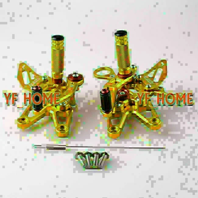 Rearset Foot Pegs for BMW S1000RR (2010-2012) - Gold