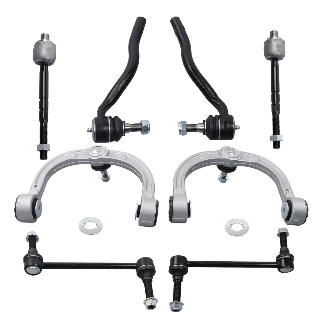 Set of 8 Control Arm Ball Joints & Outer Tie Rod Links for Mercedes Benz ML500 (2006–2007)