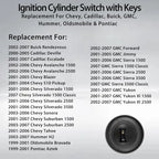 Ignition Switch Lock Cylinder w/ Keys for Chevy Avalanche Tahoe GMC Sierra (2000–2007)