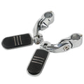 32mm Short Angled Highway Engine Guard Foot Pegs for Harley Touring