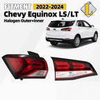 Tail Light Set of 2 for Chevrolet Equinox (2022–2024) Halogen Left Driver