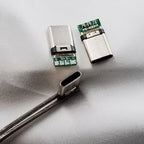 10PCS USB 3.1 Type C Male Connector Solderable PCB Black/White Shell