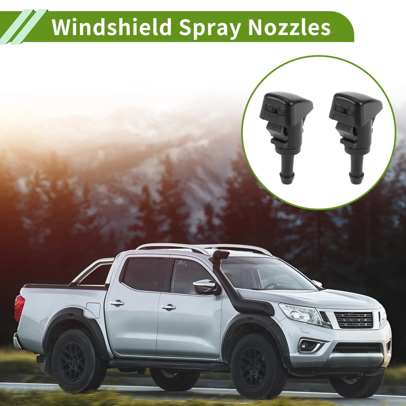 Windshield Washer Nozzle with Hose Connector for GMC 