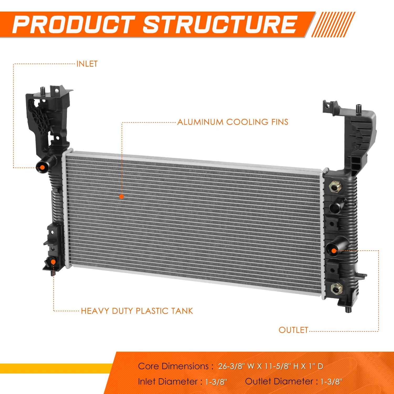 Radiator Cooling Fan Assembly for Mazda 6  (2011–2013)