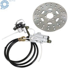 Rear Hydraulic Brake Caliper Assembly and Disc Rotor Kit for ATV Go-Kart