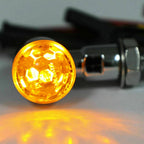 Universal Chrome Mini Bullet Turn Signal Indicator Light for