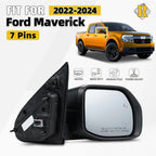 Side Mirror for Ford Maverick (2022–2024) W/BSD Heated Power Adjust 7 Pins