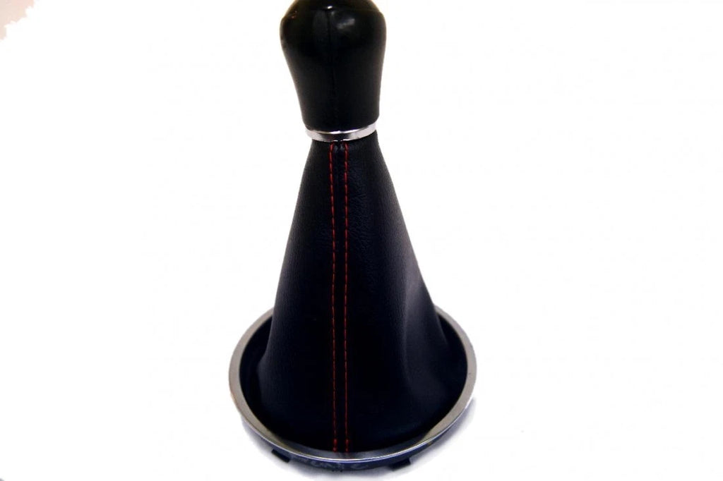 Manual Shift Boot for VW Beetle (2012–2019) Red Stitch Leather Synthetic