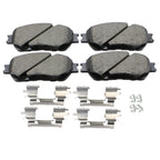 Set of 4 Akebono ProAct Front Ceramic Disc Brake Pads for Lexus ES300 ES330 (2002–2006)
