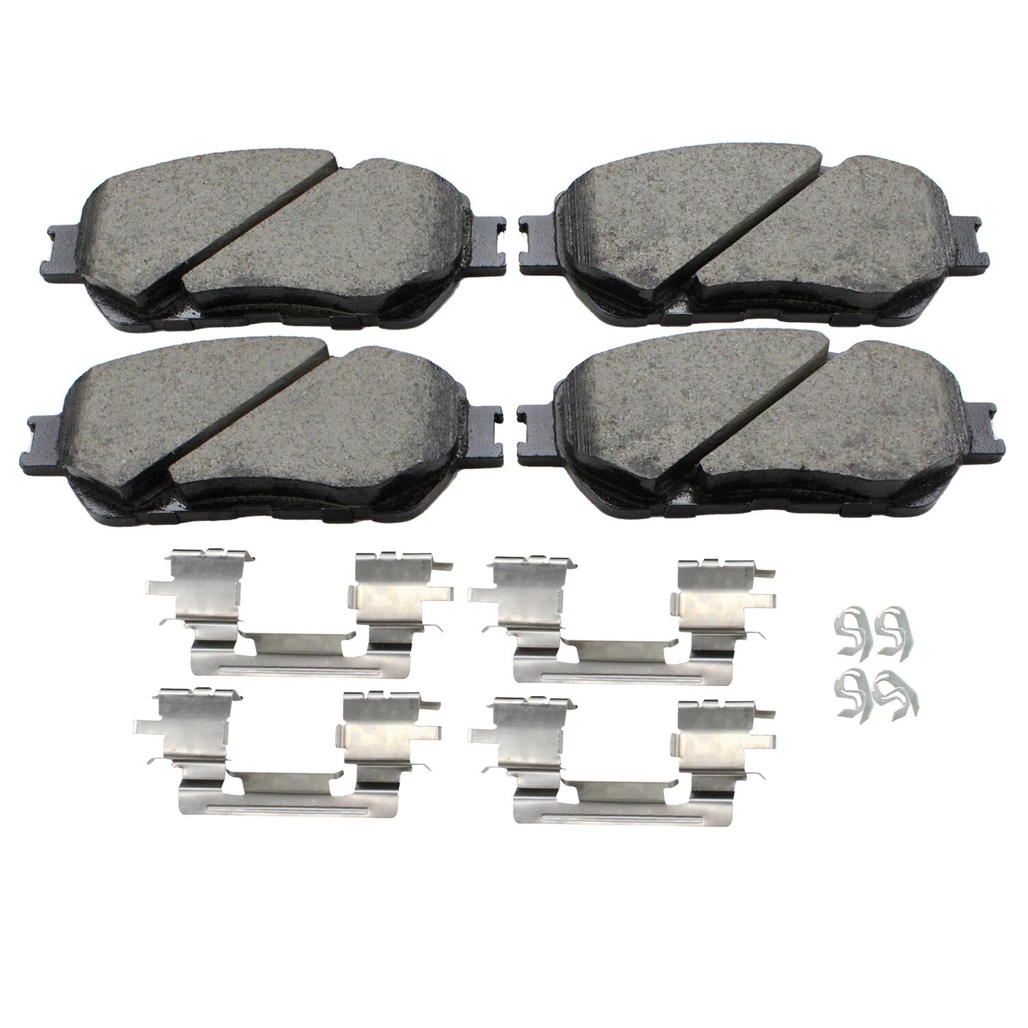 Set of 4 Akebono ProAct Front Ceramic Disc Brake Pads for Lexus ES300 ES330 (2002–2006)