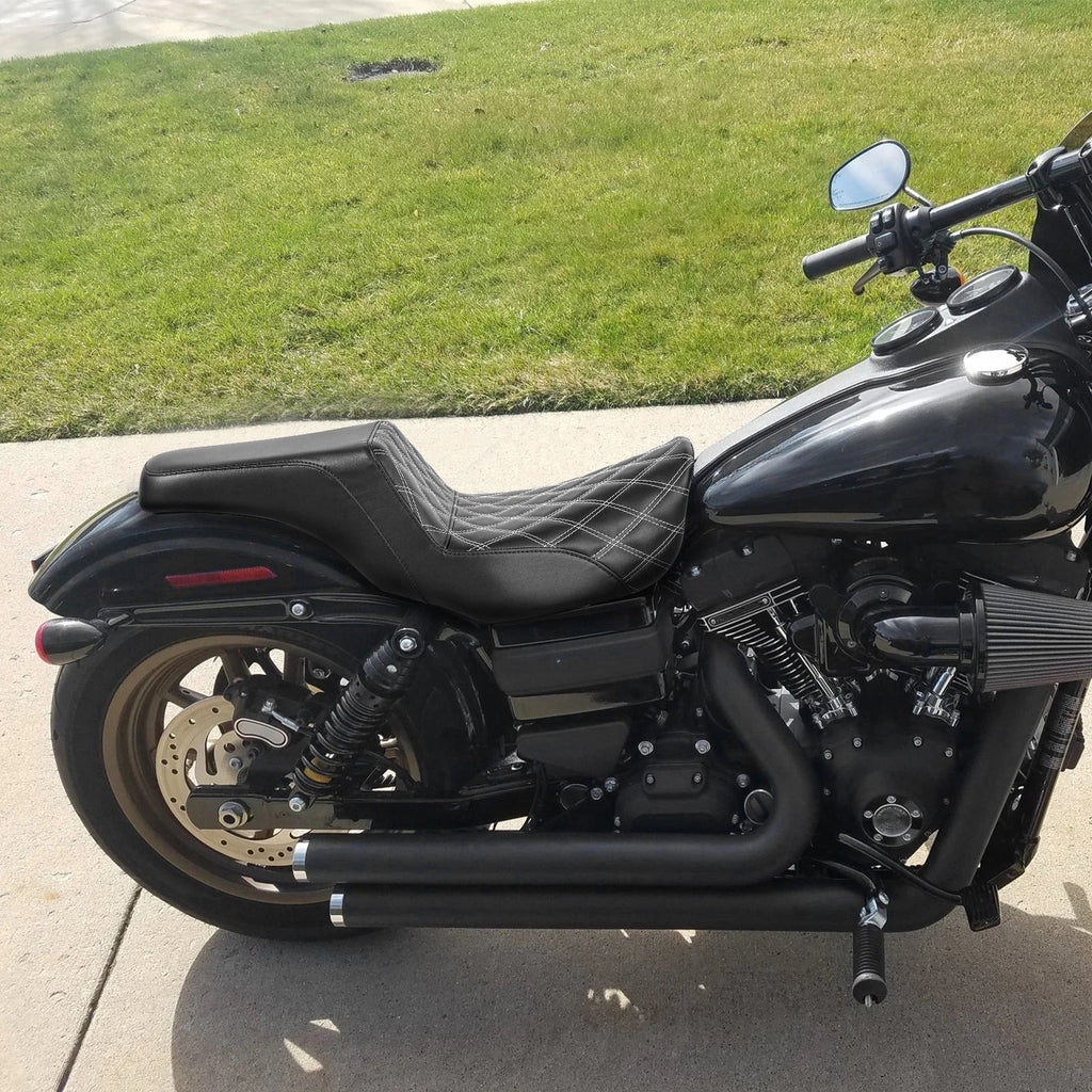 Black Gel Seat for Harley Dyna Low Rider FXDL (2006-2017)
