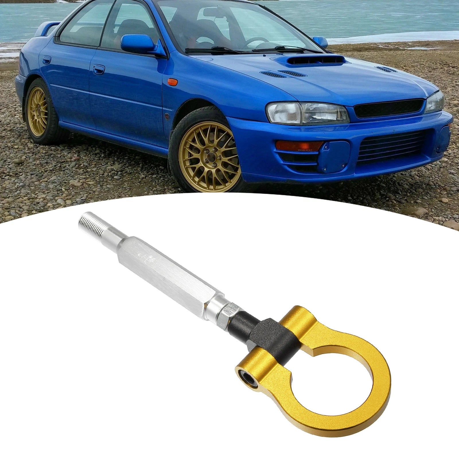 Front Bumper Tow Hook Screw for Subaru (Gold Tone)