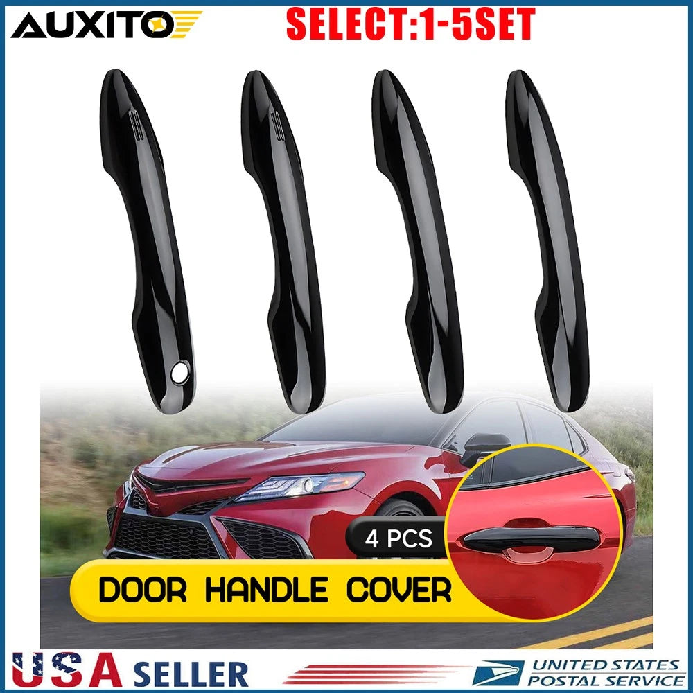 Set of 4 Gloss Black Exterior Door Handle Covers for Toyota Corolla (2020–2025)