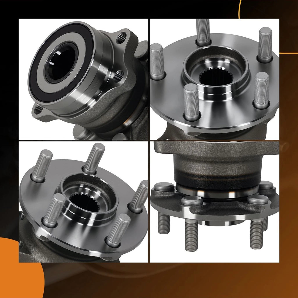 2pc Rear Wheel Bearing Hub for Subaru Forester Impreza (2012–2021) 0516476 5-Lug