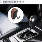 Gear Shift Knob Cover for Toyota Camry (2019–2022) Brown Carbon Fiber Black