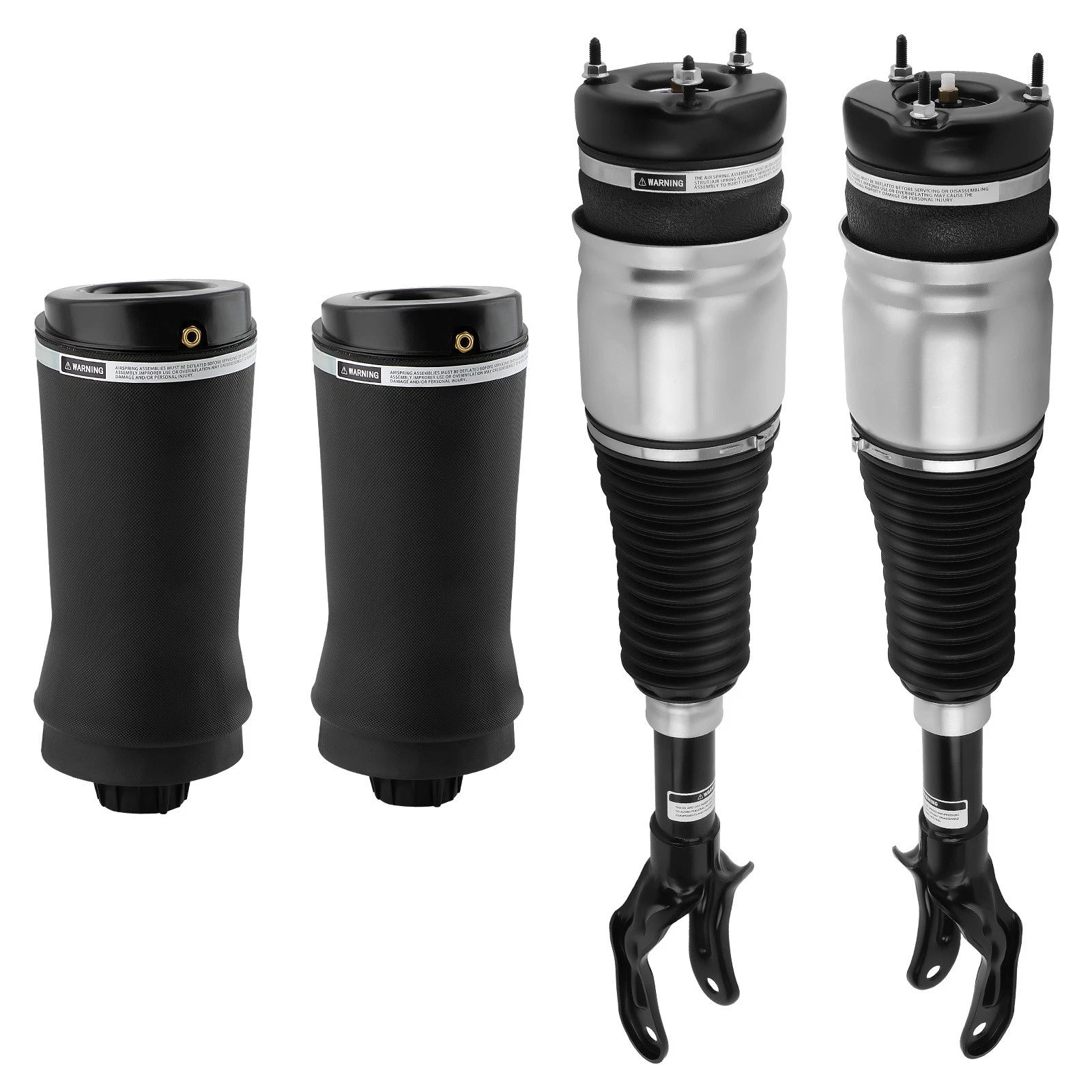 Set of 4 Air Suspension Shock Struts & Springs Kit for Jeep Grand Cherokee (2011–2015)
