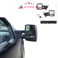 Set of 2 Towing Mirrors for Ford F150 (2007–2014) - Heated Signal Puddle