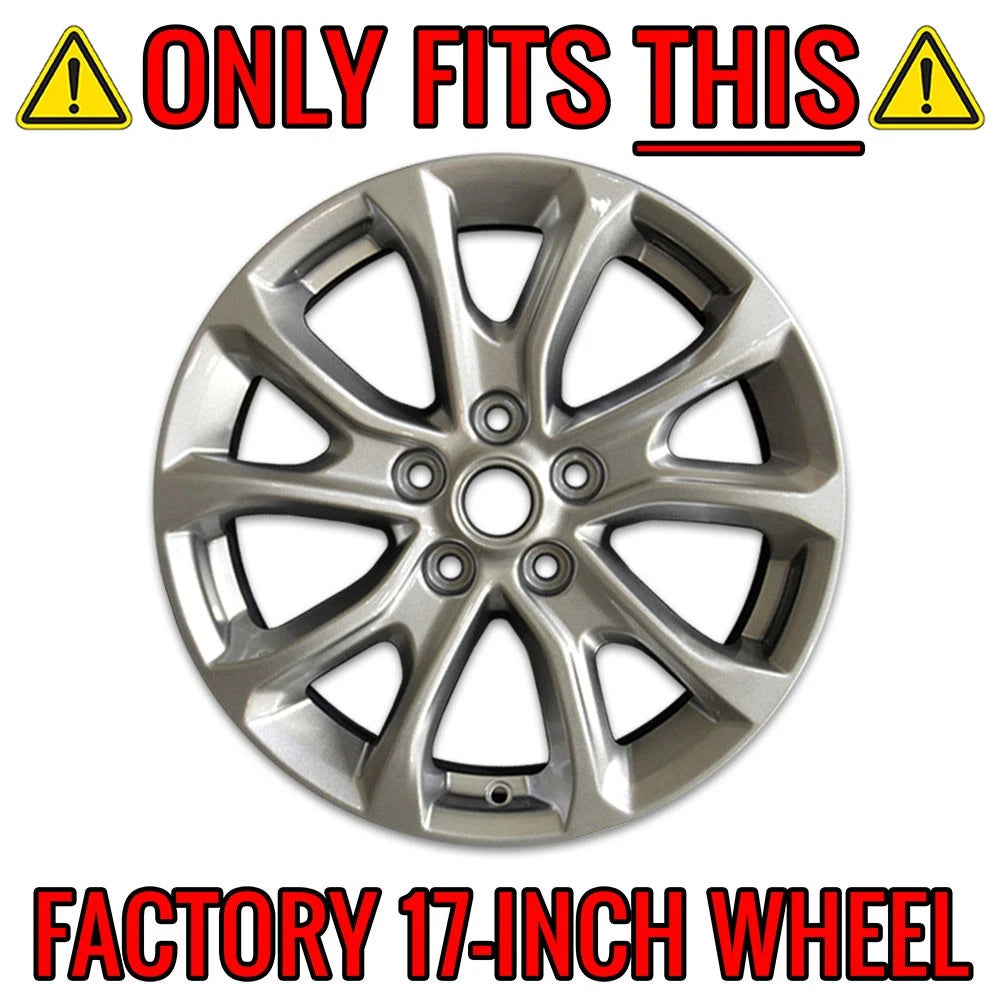 Wheel Skins Gloss Black 5 Spoke Set for Chevy Equinox LS (2018–2021)
