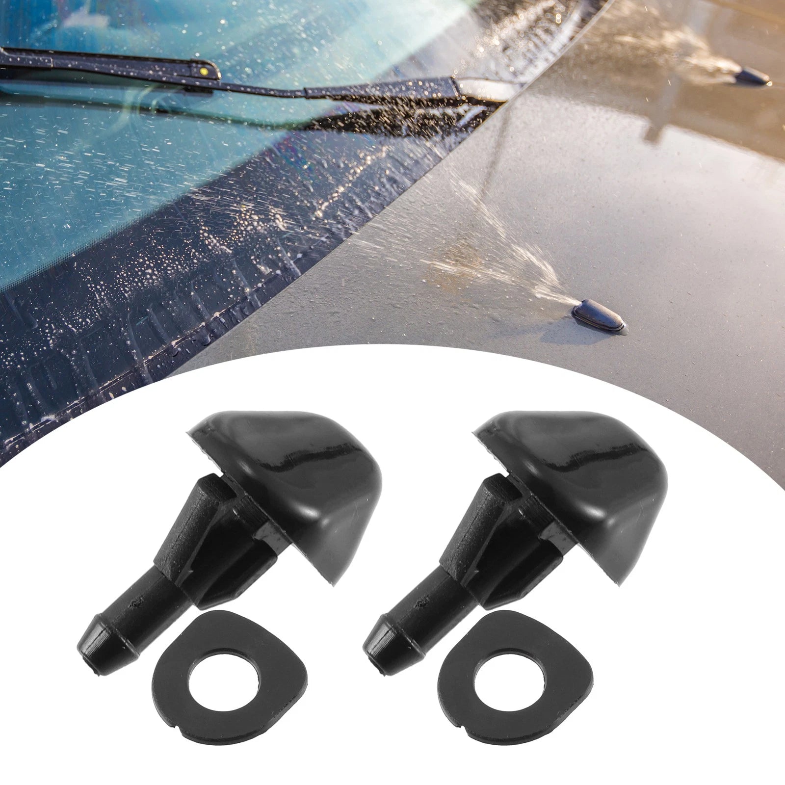 2X Front Windshield Washer Nozzle Spray Jet for Toyota 4Runner 