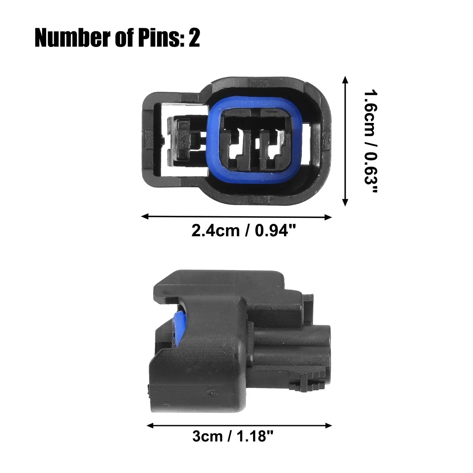 Set of 4 Fuel Injector Connector Adapters for Ford (No.1U2Z14S411BPA)
