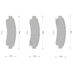 Rear Disc Brake Pads Set for Nissan Exa KCN13 1.6L 1.8L (1986 - 1991)