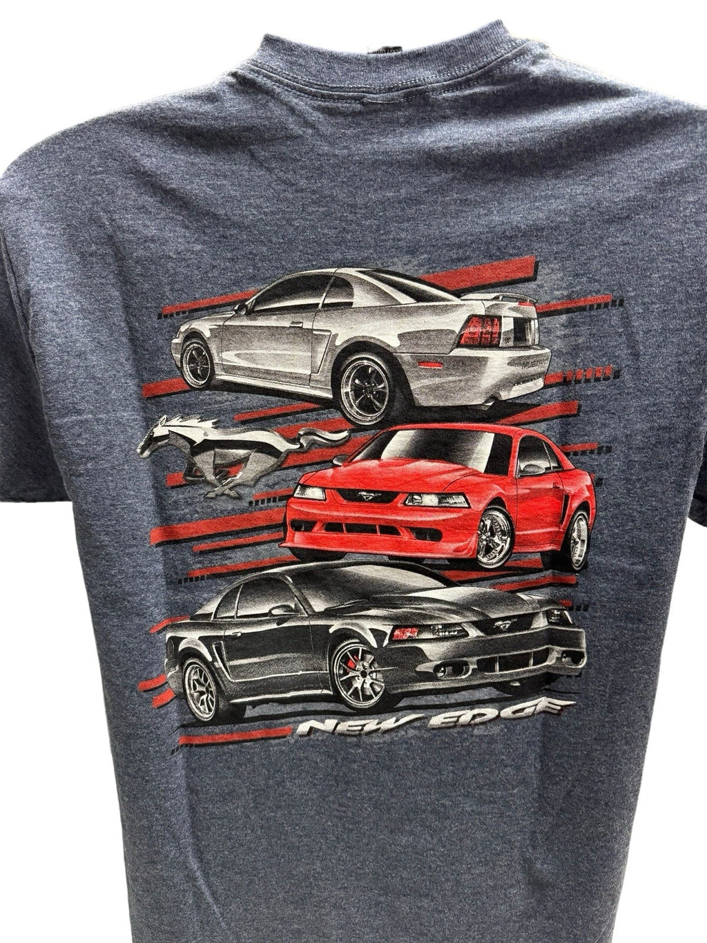 Ford Mustang New Edge Heather Navy T-Shirt for Ford Mustang (1999–2004)