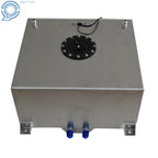 15 Gallon Polished Aluminum Racing Fuel Cell Tank for Universal