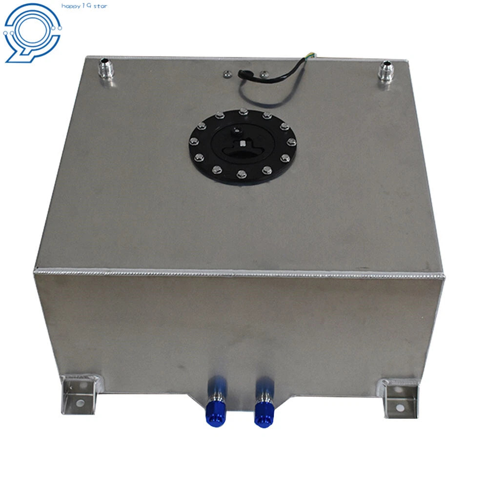 15 Gallon Polished Aluminum Racing Fuel Cell Tank for Universal