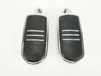 Set of 2 Chrome Passenger Foot Pegs for Harley Davidson Touring (1997–2024)