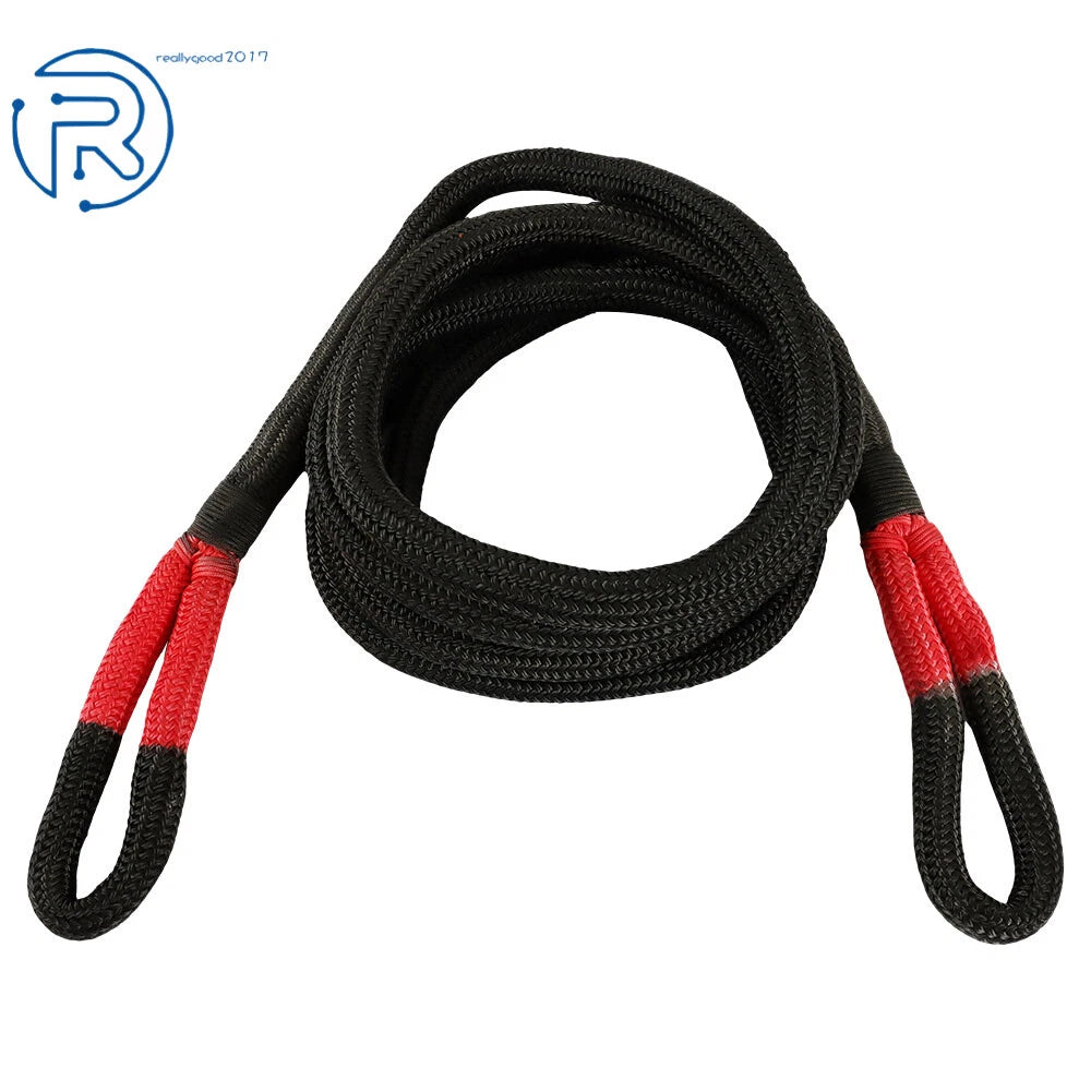 2X 1" × 20' Heavy Duty Kinetic Energy Recovery Tow Rope with Storage Bag