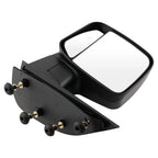 Left Side Mirror Manual Fold for Ford E-150 (2003–2013) Black ABS
