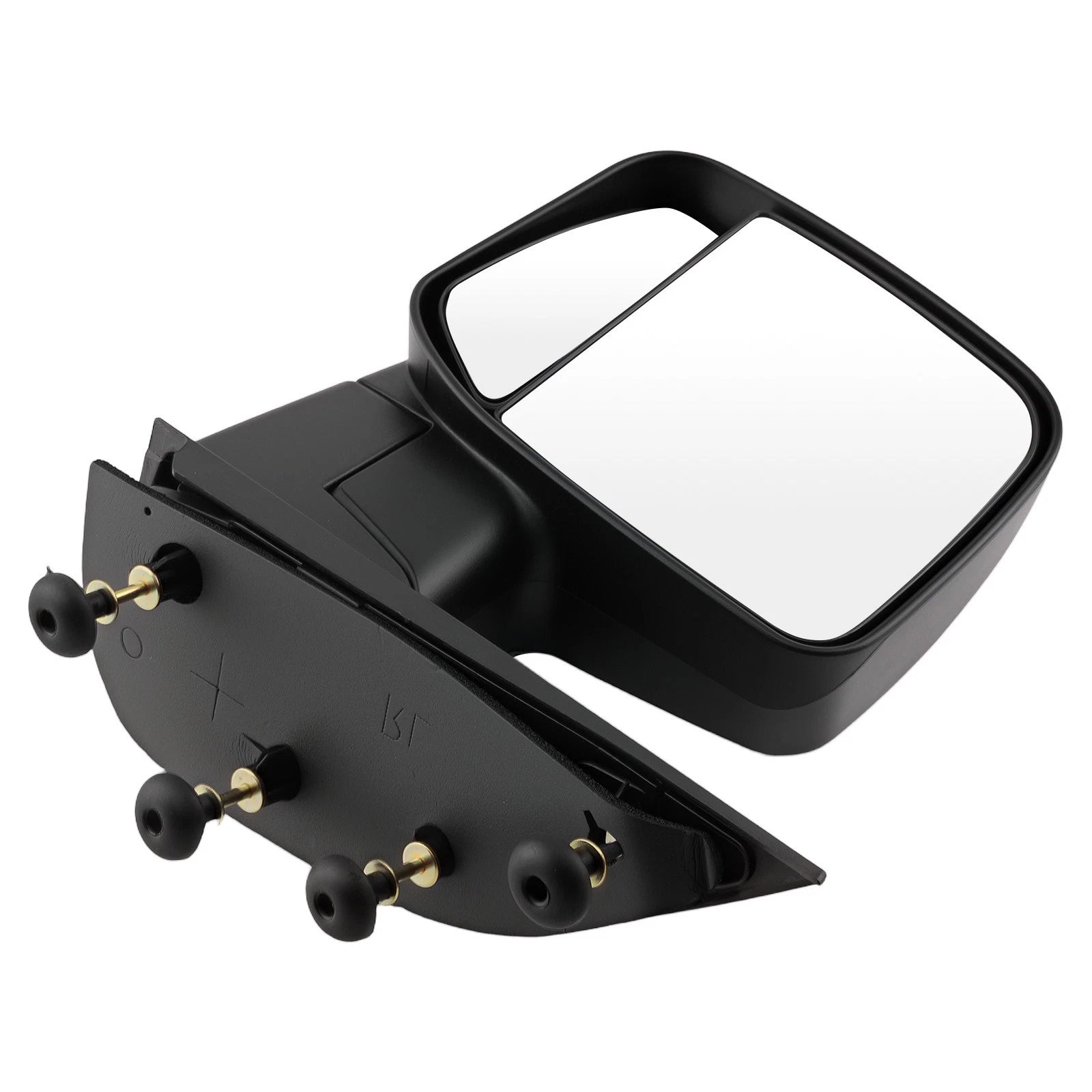 Left Side Mirror Manual Fold for Ford E-150 (2003–2013) Black ABS