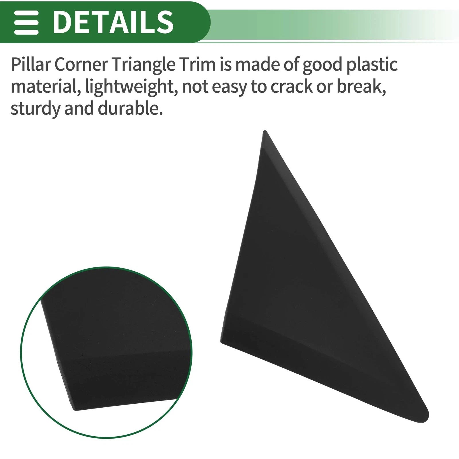 Front Right Pillar Corner Triangle Trim for Mercedes-Benz Sprinter (2007–2018) No. 9068110107