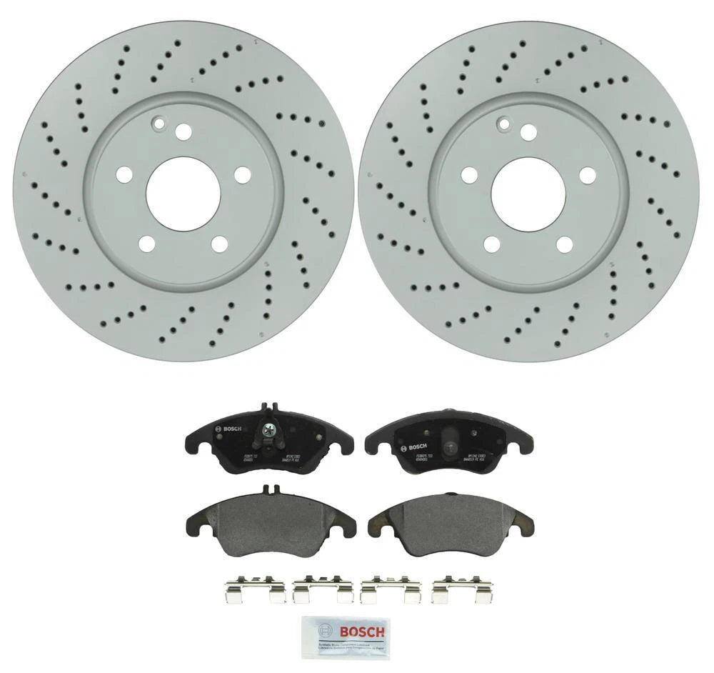 Disc Brake Pad and Rotor Kit for Mercedes C300 (2015–2019) 322mm Semi-Metallic
