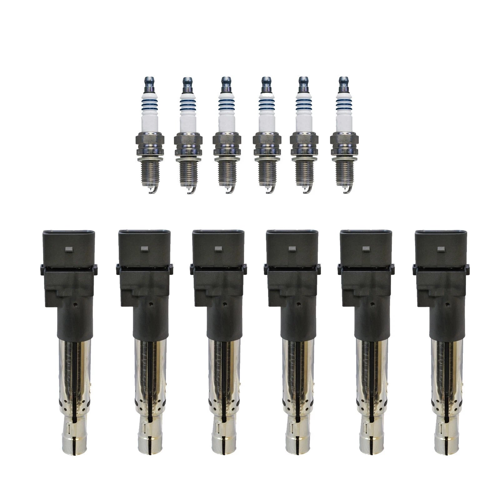 Set of 6 Denso Ignition Coils for Iridium Power (Gap 0.035)